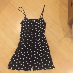 Black sunflower patterned sundress